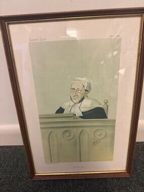 Vanity Fair Chromolithograph "The new Judge" Sir Arthur Charles by Leslie Ward